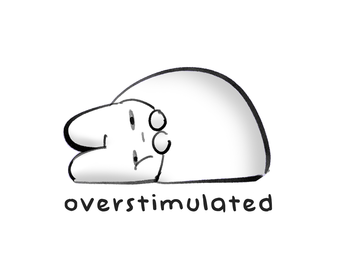 Overstimulated Sticker
