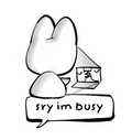 Sry I'm Busy Sticker
