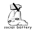 Social Battery Sticker