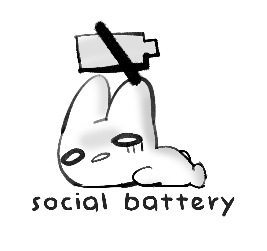 Social Battery Sticker
