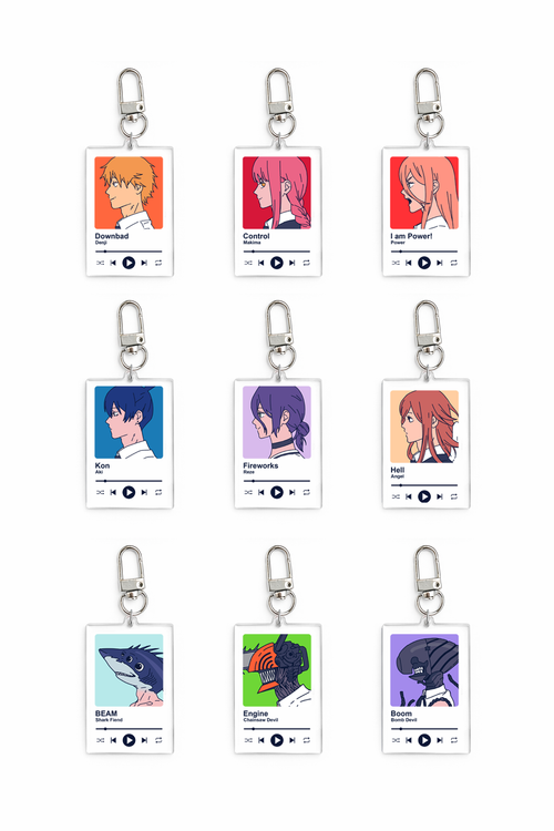 Chainsaw Music Player Keychain