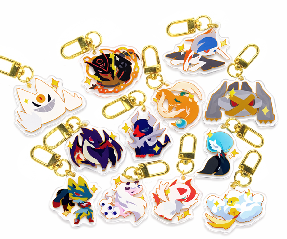 Mega Evolution Keychains